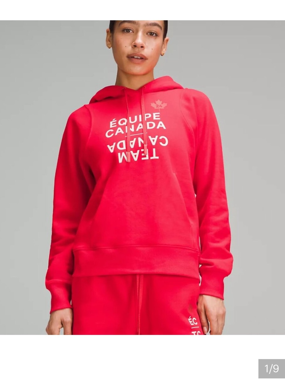 Lululemon Team Canada Relaxed-Fit Fleece Hoodie Olympics Paris 2024 NWOT small